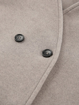 Double-Breasted Short Pea Coat
