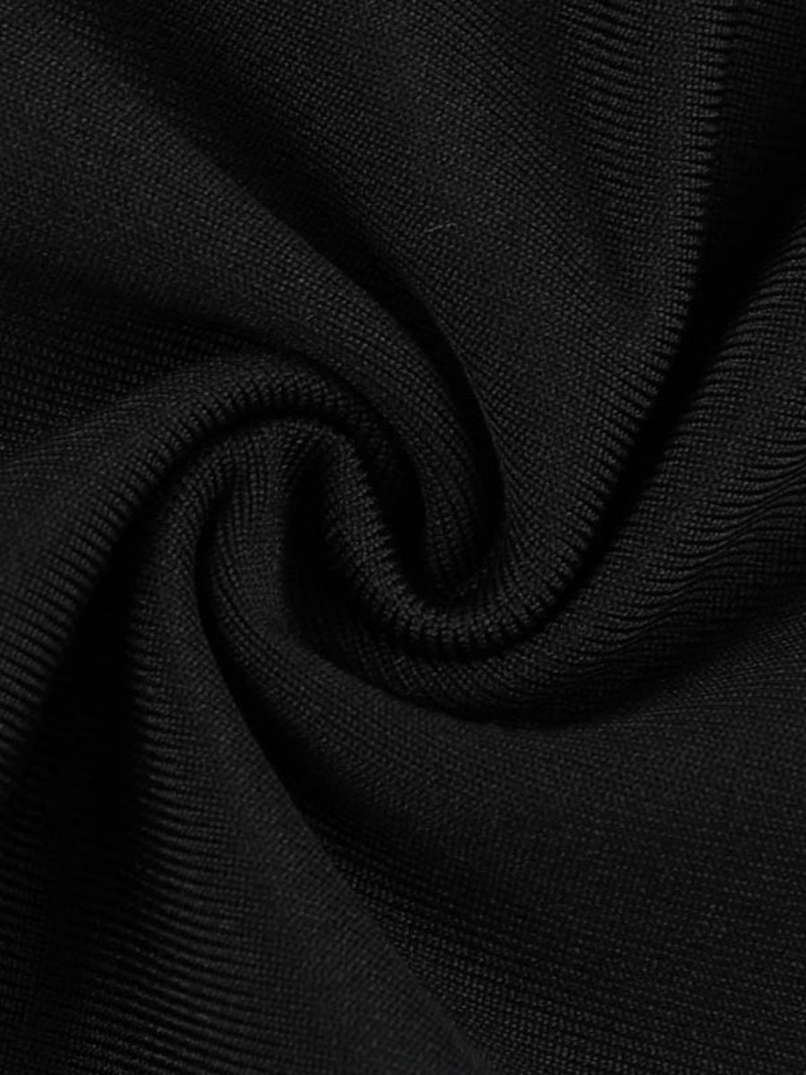 Halloween Batwing Sleeves Slim Fit Black Mini&Short Dresses