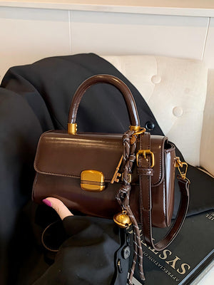 Retro-style Buckle Versatile Handbag