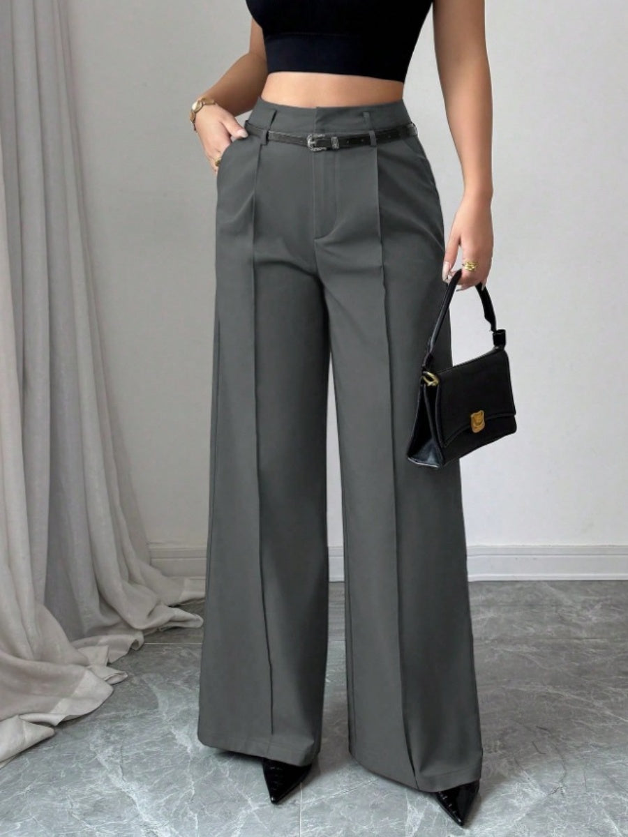 High Waist Loose Straight Pants