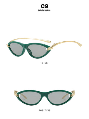 Cat-eye Knot Oval Sunglasses