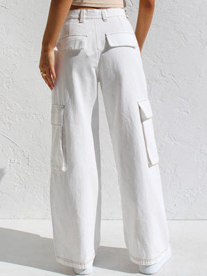 Straight-leg Denim Jeans