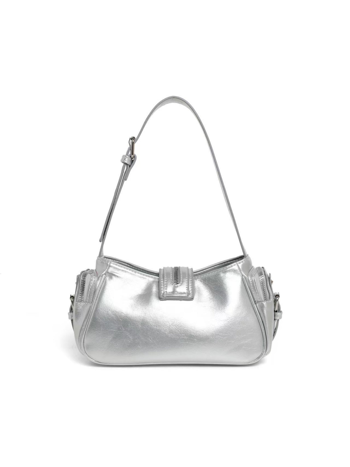 Stylish Leopard Print Edgy Biker Studded Shoulder Bag