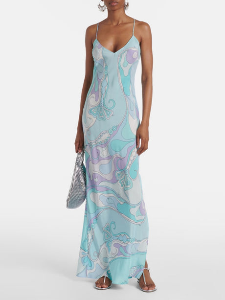 Printed Camisoles Sexy Slit Maxi Dresses