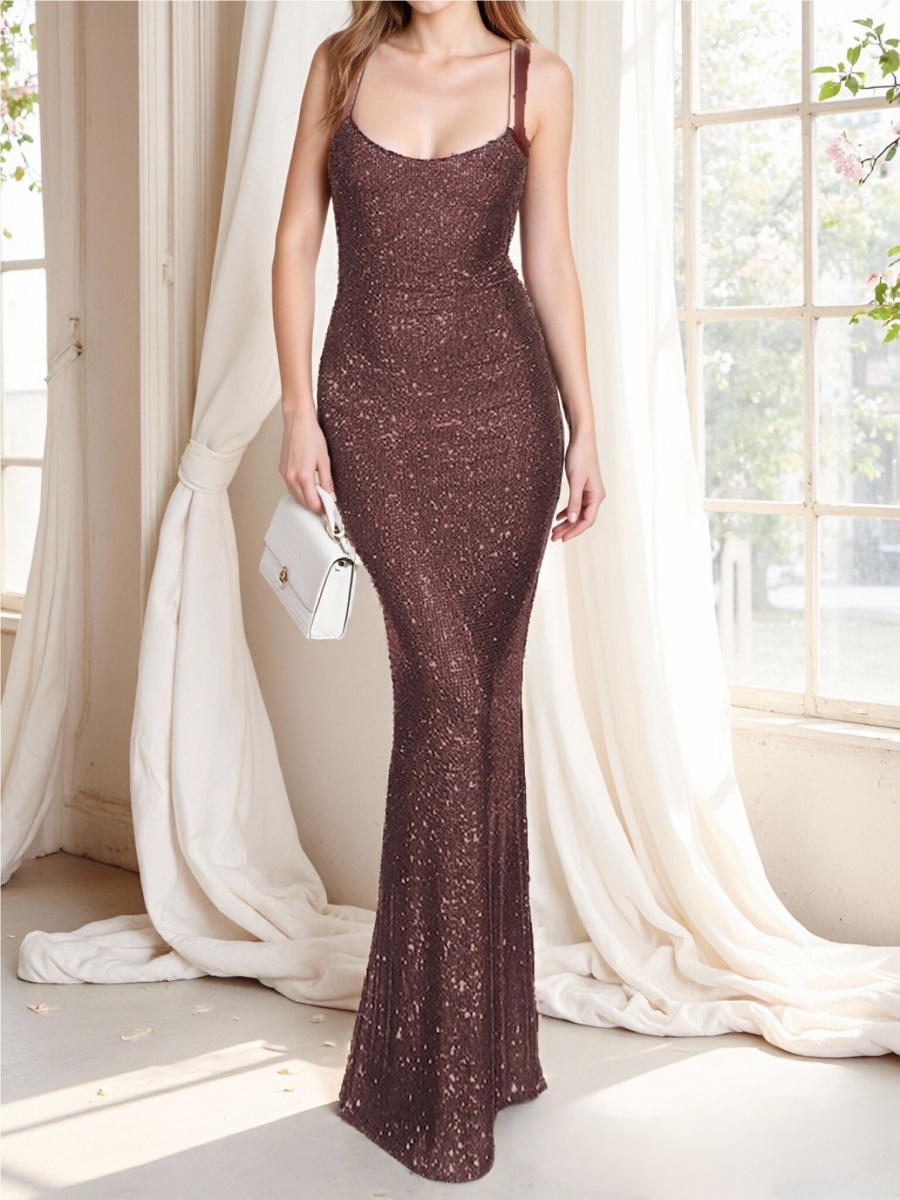 Rückenfreie, elegante Maxikleider für Partys