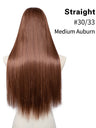 U-shaped Half-head Wig With Seamless Hair Extensions, One-piece Long Straight Wig