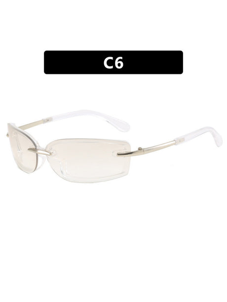 Frameless Square Sunglasses