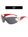 Heart-shaped Frameless Fashion Glasses