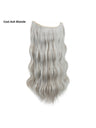 One-piece Hairpiece, Long Wavy Curls, Seamless Synthetic Fiber Wig