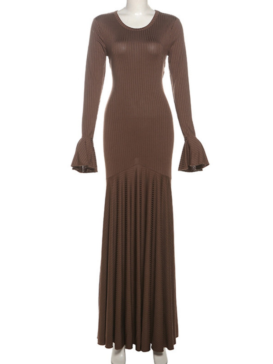 Liber Autumn Women's Splicing Maxi Dresses