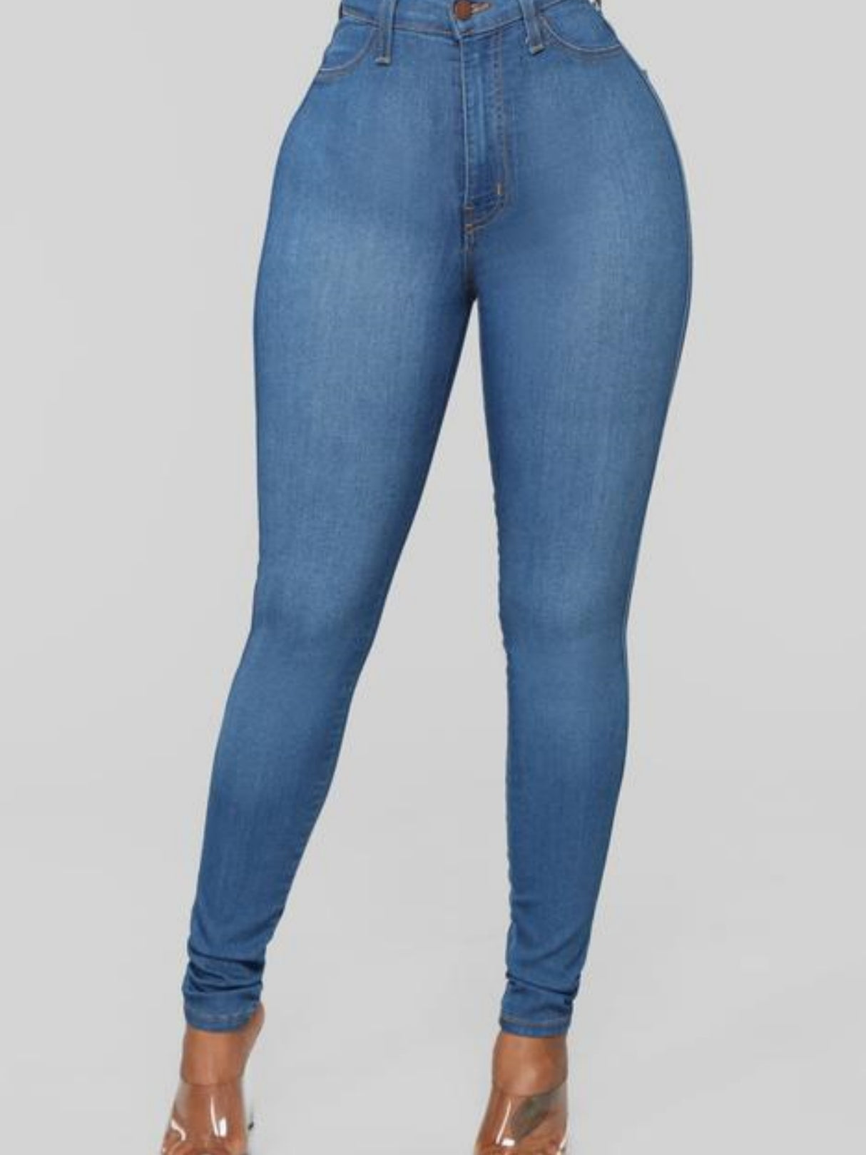 Washed Stretch Slimming Pencil Pants Jeans