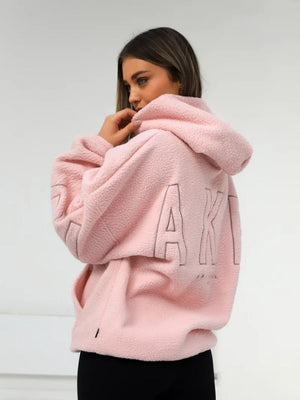 Fleece Letter Embroidery Thick Hooded Sweatshirt