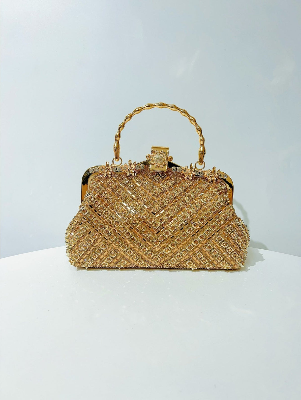 Liber Four Seasons ACC Rivet Diamond Shell Bag