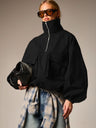 Workwear Style Long-sleeved Coat