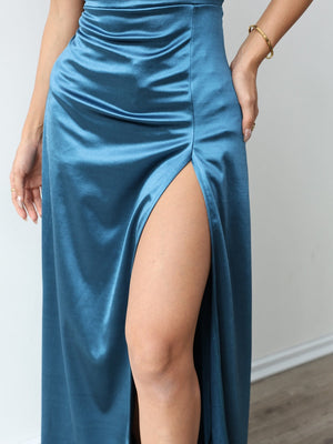 Camisoles Satin Slit Maxi Dresses