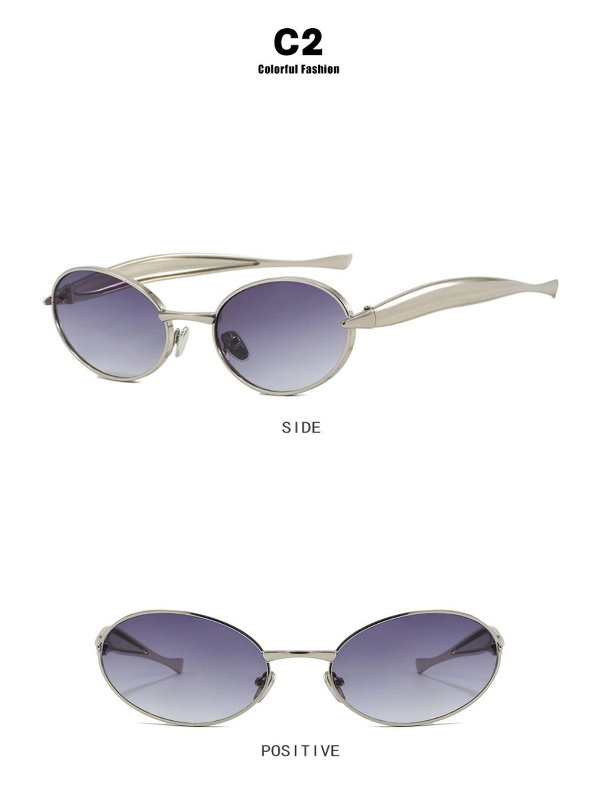 Small Oval-shaped Sunglasses
