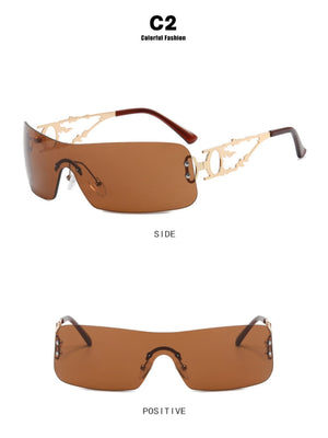 Frameless Cutout Sunglasses