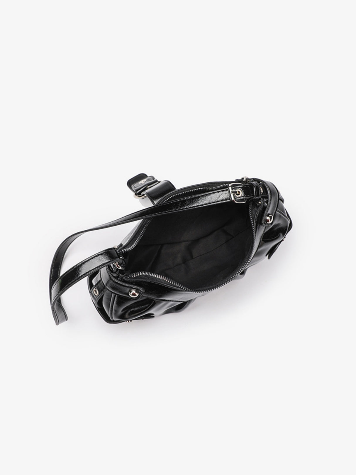 Stylish And Edgy Motorcycle Studded Shoulder Bag
