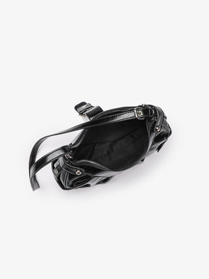 Stylish And Edgy Motorcycle Studded Shoulder Bag