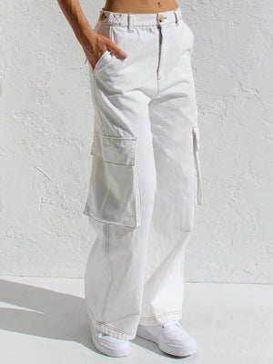 Straight-leg Denim Jeans