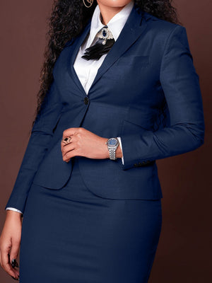 Profession Long-sleeved Suit Bodycon Dress Set 2-piece Sets