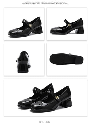 Liber Spring and Autumn Women's Mary Jane Shoes
