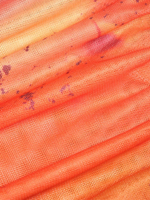 【SHIP AS USUAL】 Print Flared Long Sleeves Crew Neck Hip-hugging Maxi Dresses