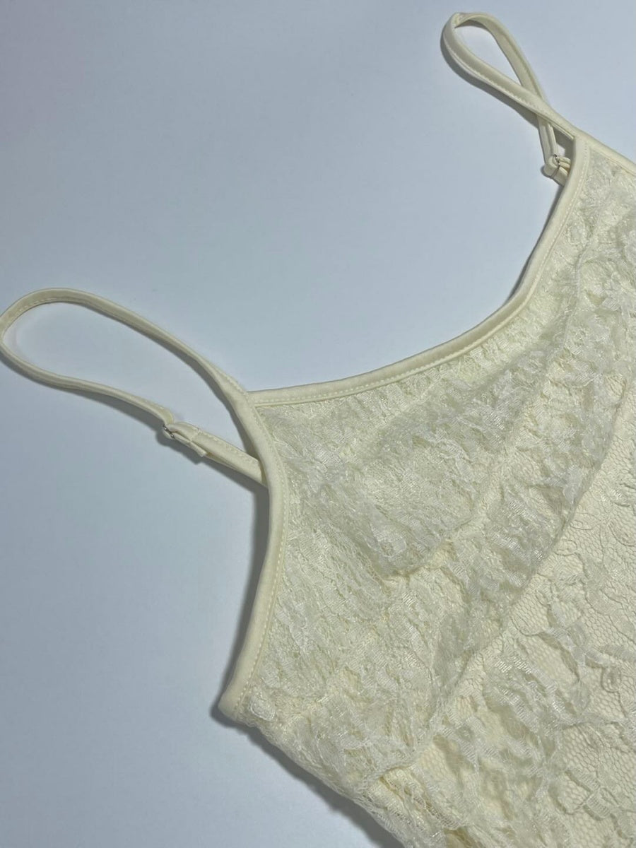 Liber Summer Women's Lace Solid Color 2-piece Sets