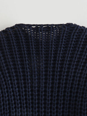 Metal Buttons Cropped knitted cardigan