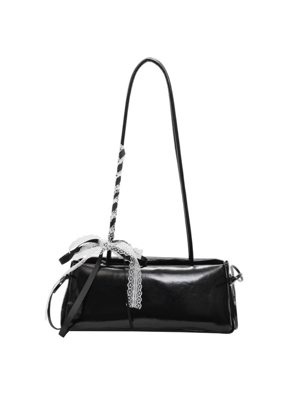 Simple Ballet-style Baguette Shoulder Bag