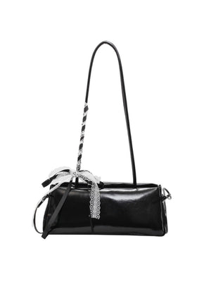 Simple Ballet-style Baguette Shoulder Bag