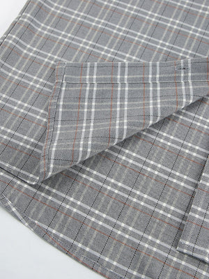 Liber Autumn Women's Buttons Plaid Shirts