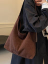 Large Capacity Suede Shoulder Bag