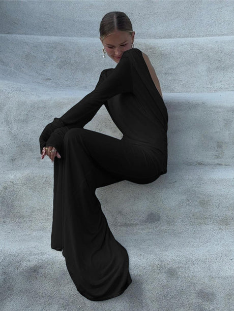 Sexy Backless Slim Fit Long Sleeve Dress