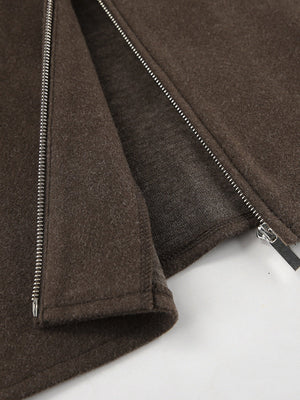 Brown Zip-Front Jacket