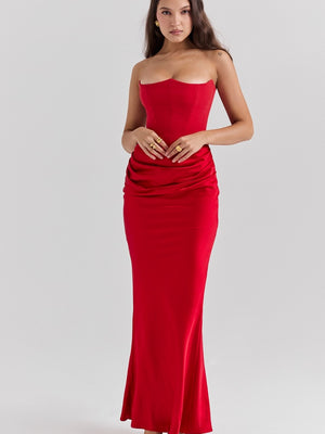 Satin Bob Bob Sexy Slim-fit Mermaid Long Dress