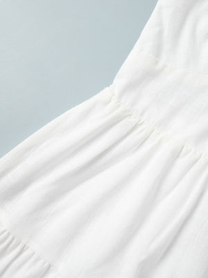 Pure Cotton Sexy Backless Exclusive Beach Mini&Short Dresses