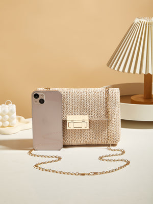 Vacation Straw Crossbody Bag