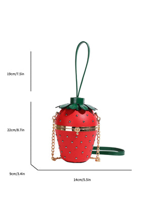 Strawberry Design Fun Crossbody Bag
