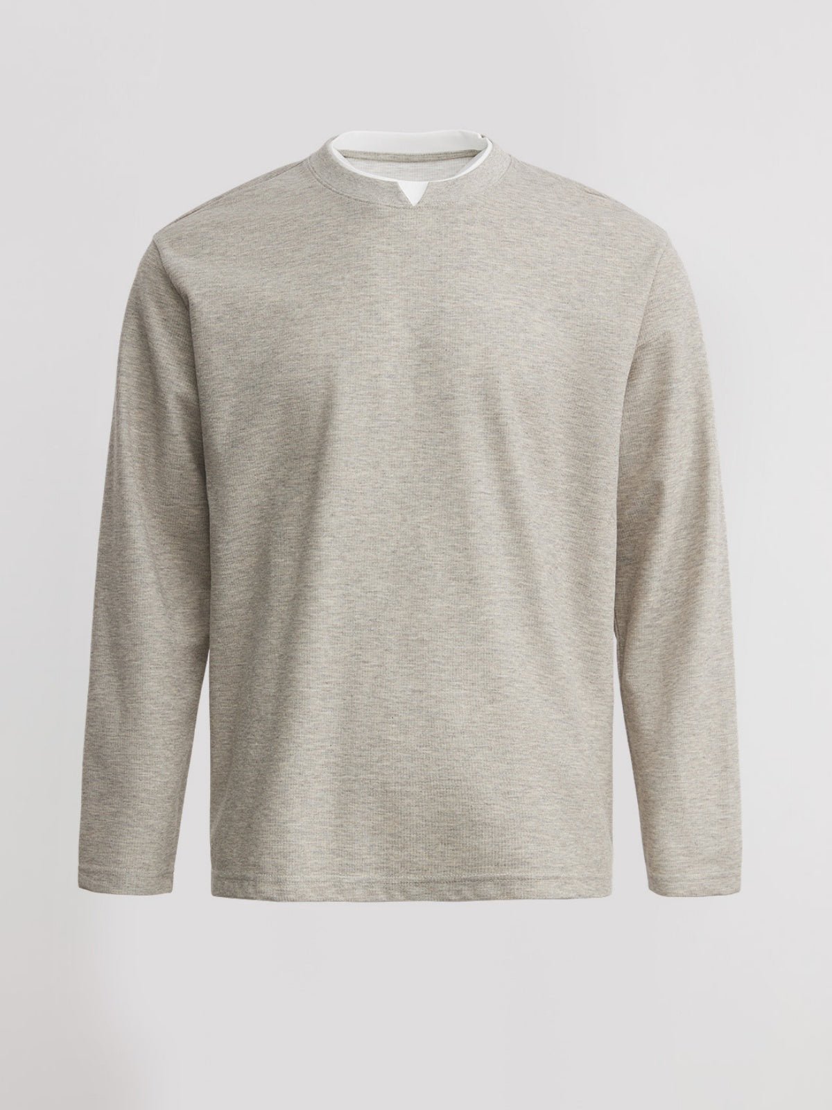 Minimalism Small V-neck Loose-fit T-shirts