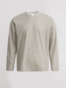 Minimalism Small V-neck Loose-fit T-shirts