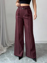 High Waist Loose Straight Pants