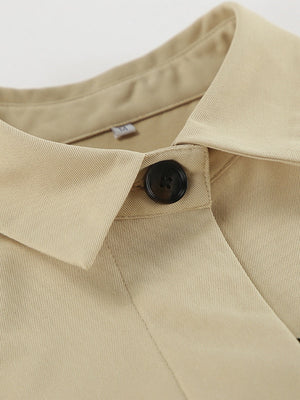 Liber Autumn Women's Trench Coats Solid Color Jackets