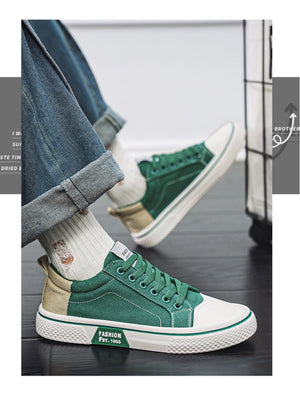 Liber Four Seasons Colorblock Canvas Men's Casual Sports Shoes