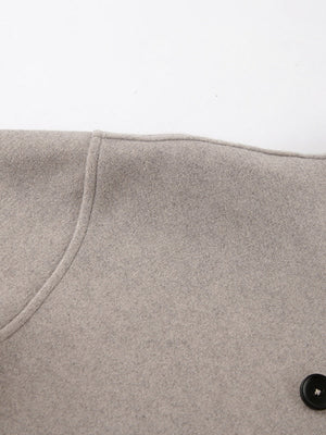 Double-Breasted Short Pea Coat