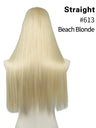 U-shaped Half-head Wig With Seamless Hair Extensions, One-piece Long Straight Wig