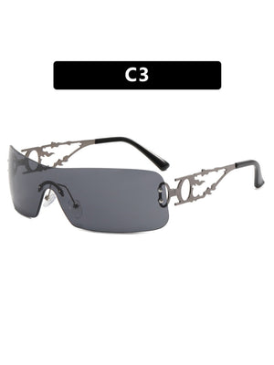 Frameless Cutout Sunglasses
