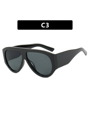 Large-framed Leopard-print Aviary-shaped Sunglasses