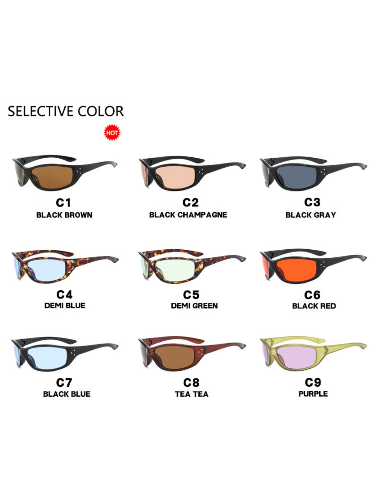 Full-rimmed, Uniquely Shaped Fashion Glasses