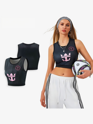 World Cup Football Babes' Crop Top Short-Sleeved Sports Vest Jersey